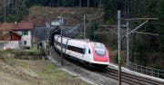 Der einspurige Albistunnel bei Baar. (Bild: Stefan Kaiser, Baar, 31. März 2009)