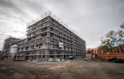 Der Rohbau der Casa Giesserei auf dem Saurer-Areal. (Bilder: Reto Martin)