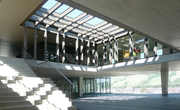 Blick in die neue Schulanlage Bündtmättli. Bild: Meyer-Gadient Architekten