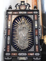 Die Figur der Patrona Lucernae in der Kirche Hergiswald in Kriens/Obernau. (Bild PD)