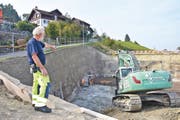 Vom grossen Loch wird später kaum mehr etwas zu sehen sein. (Bild: PD)