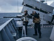 Grösstes Manöver seit dem Kalten Krieg angelaufen: Norwegische Marinesoldaten an der Übung «Trident Juncture 18». (Bild: KEYSTONE/EPA /OD/ NORWEGIAN ARMED FORCES HANDOUT)