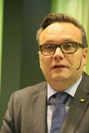 Baudirektor Roger Nager: «Uri und sein Wasser ist eine Erfolgsgeschichte». (Bild: Paul Gwerder, 24. Oktober 2018)