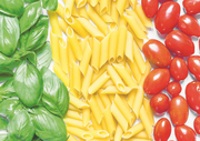 Mangiare: Teigwaren vor der grossen Laufstrecke. Bild: Getty