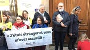 Die kleine Demo für Nobert Valley. (Bild: Pascal Ritter)