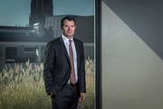 Guy Lachappelle soll neuer Präsident der Raiffeisengruppe werden. (Bild: Pius Amrein, Basel, 9. Oktober 2018).