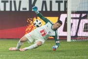 Wie gegen Thun und YB steht David Zibung auch gegen Xamax wieder zwischen den Pfosten. (Bild: Urs Flüeler / Keystone (Luzern, 20. Oktober 2018)