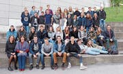 Die Schülerinnen und Schüler aus Trogen zusammen mit der belgischen Klasse. (Bild: PD)