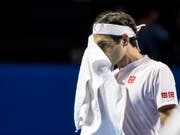 Roger Federer steht nach schweisstreibender Arbeit in den Halbfinals. (Bild: KEYSTONE/ALEXANDRA WEY)