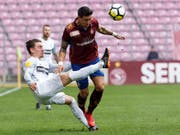 Servettes Mychell Chagas führt die Genfer mit zwei späten Toren zum Sieg (Bild: KEYSTONE/SALVATORE DI NOLFI)