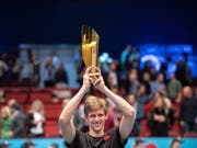 Die Qualifikation für die ATP Finals gab es für Kevin Anderson als Bonus zum Turniersieg in Wien dazu (Bild: KEYSTONE/EPA/CHRISTIAN BRUNA)