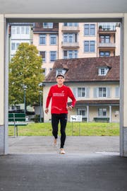 Trainingsstart vor der Luzerner Stadtverwaltung (Eveline Beerkircher, 24. Oktober 2018)