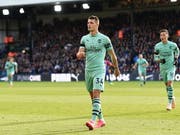 Der Schweizer Internationale Granit Xhaka erlebt mit Arsenal einen zwiespältigen Abend (Bild: KEYSTONE/EPA/ANDY RAIN)