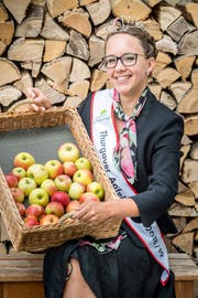 Die amtierenden Apfelkönigin Melanie Maurer kommt aus Sulgen. (Bild: Andrea Stalder)