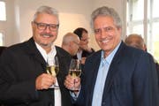 Jürg Schalter übergibt nach 25 Jahren das Präsidium der Stiftung Seemuseum an Markus Thalmann. (Bild: Barbara Hettich)