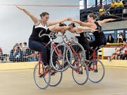 Die Baarerinnen Vanessa Hotz, Anja Schelbert, Elena Fischer und Stefanie Moos (von links) überzeugen. (Bild: Richard Reich/PD)