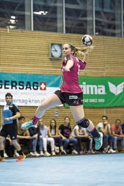 Eine der noch wenigen Routiniers: Topskorerin Pascale Wyder. (Bild: Manuela Jans-Koch (Nottwil, 17. Mai 2018)