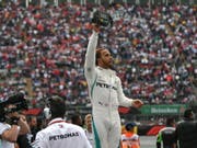 Lewis Hamilton: Als fünffacher Weltmeister lässt sich gut feiern (Bild: KEYSTONE/EPA EFE/MIGUEL SIERRA)