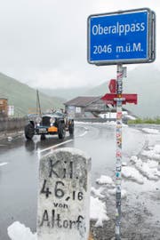 Auch der Oberalppass ist bis auf Weiteres gesperrt. (Bild: Urs Flüeler/Keystone)