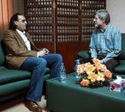 Hannibal Gaddafi, Auslöser der Affäre und Sohn des Diktators, besuchte Max Göldi 2010 im libyschen Gefängnis Al-Jeida. (Bild: AP (Tripolis, 1. März 2010))