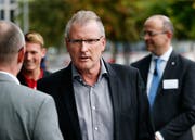 «Abseits der wenigen negativen Einzelfälle haben zahlreiche Firmen Hunderte Arbeitsplätze in Zug geschaffen», sagt der Zuger Regierungsrat Heinz Tännler. (Bild: Stefan Kaiser, Zug, 7. Oktober 2018)