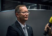 Regierungsrat Walter Schönholzer nimmt Stellung zum Untersuchungsbericht im Fall Hefenhofen. (Bild: Andrea Stalder)