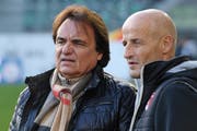Peter Zeidler, heute FC-St.Gallen-Trainer, im Dezember 2016 mit Christian Constantin. (Bild: Steffen Schmidt/Freshfocus)