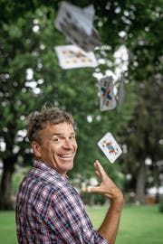 Dani Müller weiss alles über das Jassen. (Bild: Michel Canonica / St. Galler Tagblatt (Speicher, 4. Juli 2)
