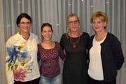 Von links: Karin Eggimann, Denise Stöckli, Annalise Russi und Christine Inderkum. (Bild: Georg Epp, Altdorf, 3. Oktober 2018)