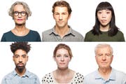 Schmales Gesicht, rundes Gesicht, kleine Augen, grosse Augen... Was steht für Dominanz, was für Unterwürfigkeit? (Bilder: Getty)