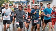Nach dem Passieren St. Margrethens haben die Sportler zwei Drittel der Strecke geschafft. (Bild: pd)