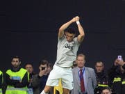 Hat doppelten Grund zur Freude: Juventus Stürmer Cristiano Ronaldo (Bild: KEYSTONE/EPA ANSA/STEFANO LANCIA)