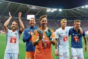 Wer erhält künftig den Vorzug? Die FCL-Torhüter Mirko Salvi (links) und David Zibung. (Bild: Freshfocus (Genf, 15. September 2018))