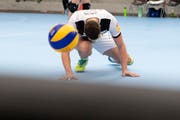 Amriswils Thomas Zass lässt sich im Supercup gegen Lausanne eine Chance entgehen. (Bild: Anthony Anex/KEY)