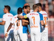 Die Grasshoppers können gegen Lugano wieder jubeln (Bild: KEYSTONE/ENNIO LEANZA)