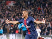 Youngster Kylian Mbappé ist Mann des Spiels für PSG (Bild: KEYSTONE/AP/MICHEL EULER)