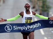 Mo Farah läuft in Chicago im Marathon zu einem Europarekord (Bild: KEYSTONE/AP PA/RICHARD SELLERS)