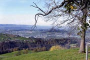 Ausblick vom Gubel in Menzingen im Herbst. (Bild: Werner Schelbert (Bild: 2. November 2017))