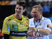 Andy Schmid wird seine Karriere im Dress der Rhein-Neckar Löwen beenden (Bild: KEYSTONE/EPA/GEORGI LICOVSKI)