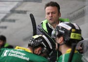 Auf Trainer Stephan Mair und den HC Thurgau wartet am Dienstagabend eine Herkulesaufgabe. (Bild: Mario Gaccioli/Weinfelden, 2. Oktober 2018)
