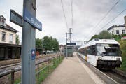 Vom Viertelstundentakt ist der Bahnhof Bruggen weit entfernt. (Bild: Thomas Hary)