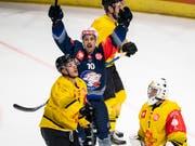 Jérôme Bachofner traf in der 14. Minute zum zwischenzeitlichen 2:0 für die ZSC Lions (Bild: KEYSTONE/PATRICK HUERLIMANN)
