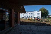 Blick in den zukünftigen Garten. Bild: Dominik Wunderli (28. September 2018)