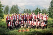 Gruppenbild des Jodelklubs Säntisgruess, den es seit 60 Jahren gibt. (Bilder: PD)