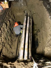 Elf Stunden dauerte die Reparatur der Wasserleitung. (Bild: PD)