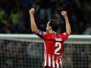 Atléticos Captain und Abwehrchef Diego Godin schiesst sein Team in der Nachspielzeit zum Sieg - trotz Muskelverletzung (Bild: KEYSTONE/EPA EFE/KIKO HUESCA)