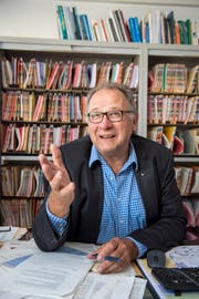 Noch bis Ende November Kantonsplaner: Ueli Strauss-Gallmann in seinem St. Galler Amtsbüro. (Bild: Urs Bucher)