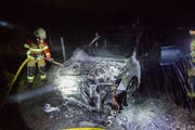Die Freiwillige Feuerwehr Zug konnte das Feuer löschen. (Bild: Zuger Polizei)