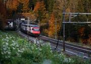 Der heutige Zimmerbergtunnel soll nicht ausgebaut werden. (Bild: Stefan Kaiser (Baar, 6. November 2018))