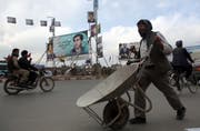 Strassenszene in Afghanistans Hauptstadt Kabul. (Bild: Rahmat Gul/AP (Kabul, 16. Oktober 2018))